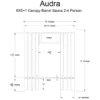 Almost Heaven Audra 2-4 Person Canopy Barrel Sauna