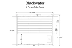 Almost Heaven Blackwater 4-6 Person Cube Sauna