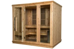Almost Heaven Bridgeport 6-Person Indoor Sauna (Respite Series - Hybrid Option)