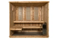 Almost Heaven Bridgeport 6-Person Indoor Sauna (Respite Series - Hybrid Option)