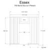 Almost Heaven Essex 4-Person Classic Barrel Sauna