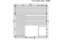 Almost Heaven Everwood 2-5 Person Indoor Sauna (Heritage Collection)