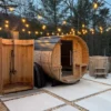Almost Heaven Grandview 4-6 Person Canopy Barrel Sauna