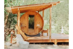 Almost Heaven Grandview 4-6 Person Canopy Barrel Sauna
