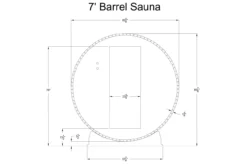 Almost Heaven Grandview 4-6 Person Canopy Barrel Sauna