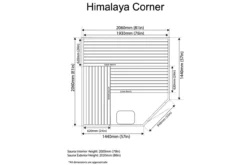 Almost Heaven Himalaya Salt 3-6 Person Indoor Sauna