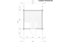 Almost Heaven Saddle Mountain 4-6 Person Outdoor Sauna (Heritage Collection)