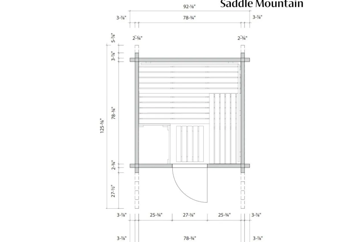 Almost Heaven Saddle Mountain 4-6 Person Outdoor Sauna (Heritage Collection)