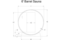Almost Heaven Salem 2-Person Barrel Sauna