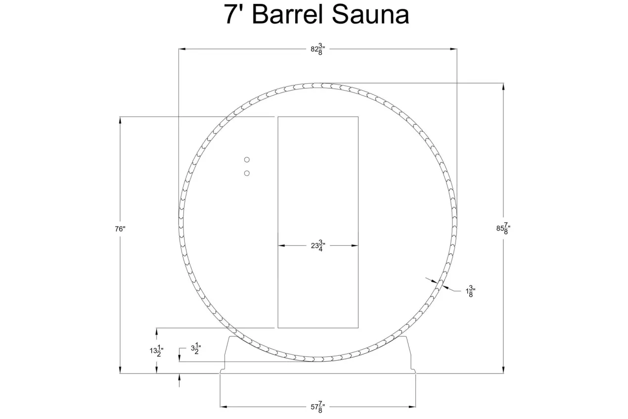Almost Heaven Seneca 6-Person Classic Barrel Sauna
