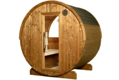 Almost Heaven Takoa 4-6 Person Half Moon Barrel Sauna (Heritage Collection)