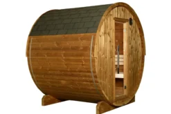 Almost Heaven Takoa 4-6 Person Half Moon Barrel Sauna (Heritage Collection)