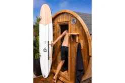 Almost Heaven Takoa 4-6 Person Half Moon Barrel Sauna (Heritage Collection)
