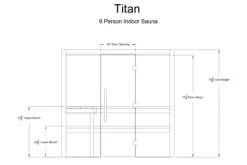 Almost Heaven Titan 6-Person Indoor Sauna (Vision Series)