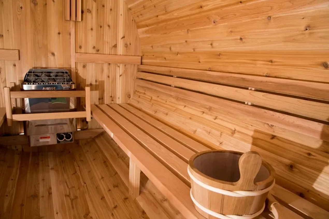 Almost Heaven Vienna 2-Person Canopy Barrel Sauna