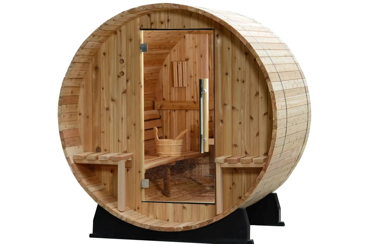 Almost Heaven Vienna 2-Person Canopy Barrel Sauna