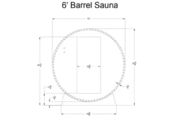 Almost Heaven Vienna 2-Person Canopy Barrel Sauna