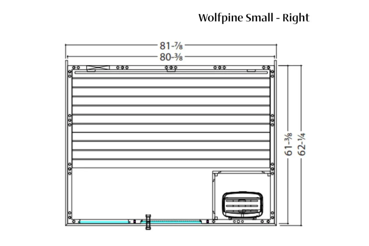 Almost Heaven Wolfpine 2-5 Person Indoor Sauna (Heritage Collection)