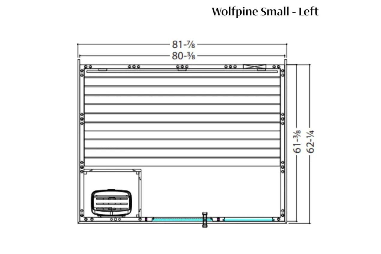 Almost Heaven Wolfpine 2-5 Person Indoor Sauna (Heritage Collection)