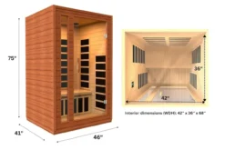 Dynamic "Cardoba" 2-Person FAR Infrared Full Spectrum Sauna (🧨JULY 4th SALE)