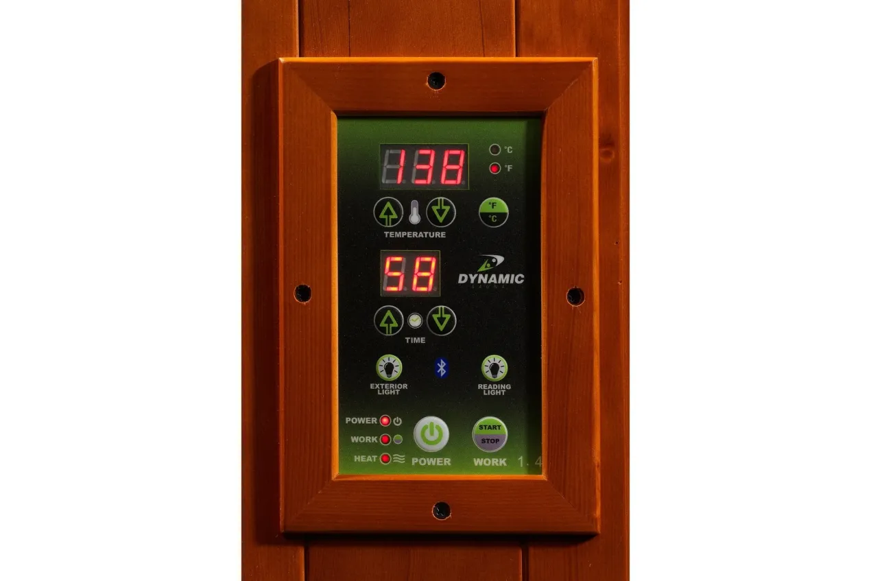 Dynamic "Heming Elite" 2-Person Ultra Low EMF Far Infrared Sauna (🧨JULY 4th SALE)