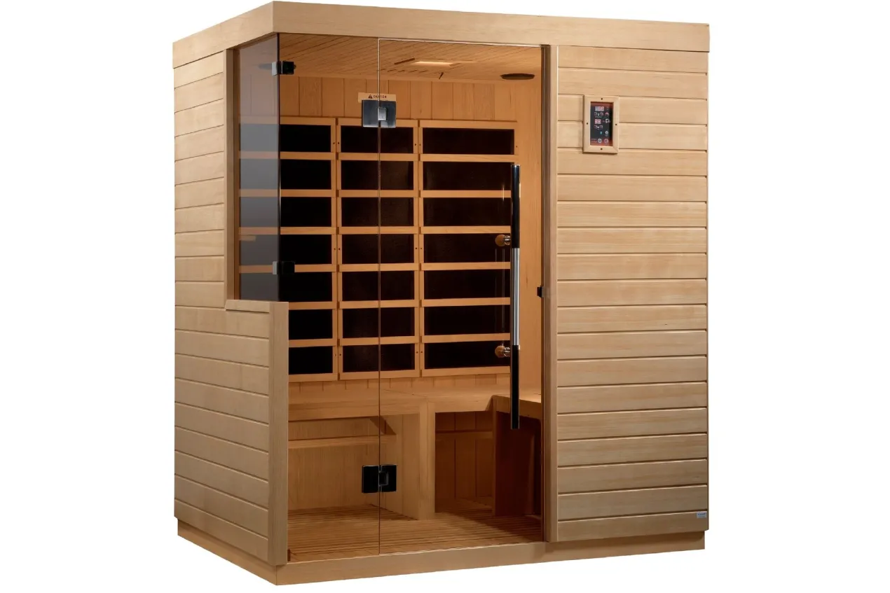 Golden Designs Dynamic "Bilbao" 3-Person Ultra Low EMF FAR Infrared Sauna