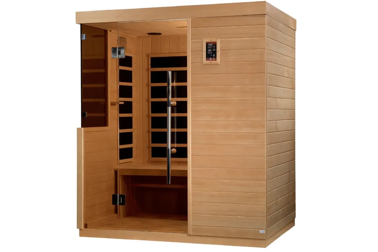 Golden Designs Dynamic "Bilbao" 3-Person Ultra Low EMF FAR Infrared Sauna