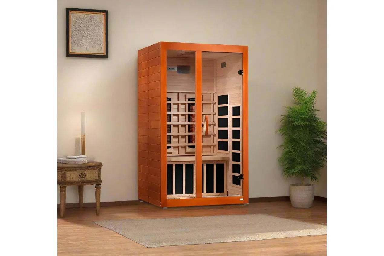 Golden Designs Dynamic "Santiago Elite" 2-Person Ultra Low EMF Far-Infrared Indoor Sauna (NEW 2026)
