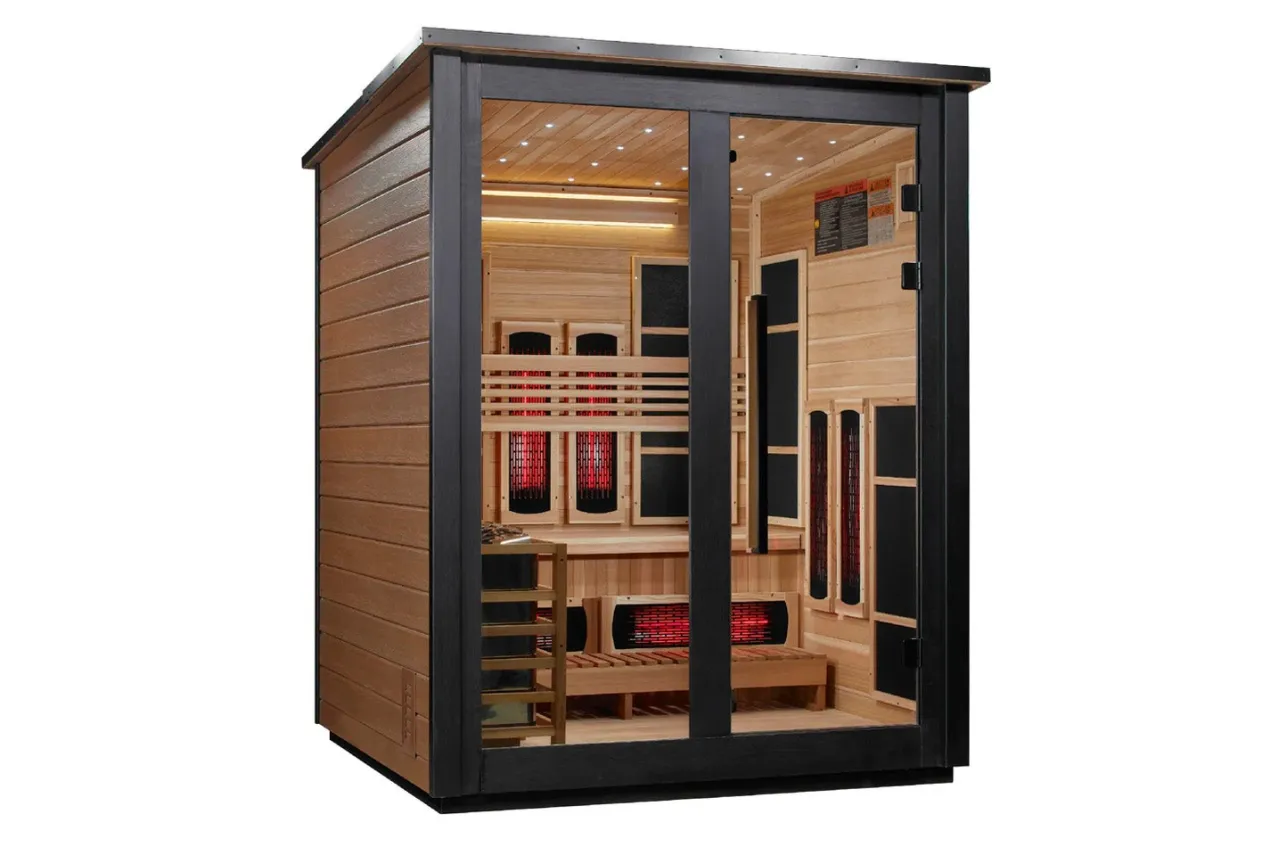 Golden Designs "Loviisa" 3 Person Barn Hybrid Full Spectrum Outdoor Sauna (2026 Edition)