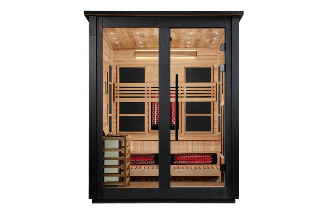 Golden Designs "Loviisa" 3 Person Barn Hybrid Full Spectrum Outdoor Sauna (2026 Edition)