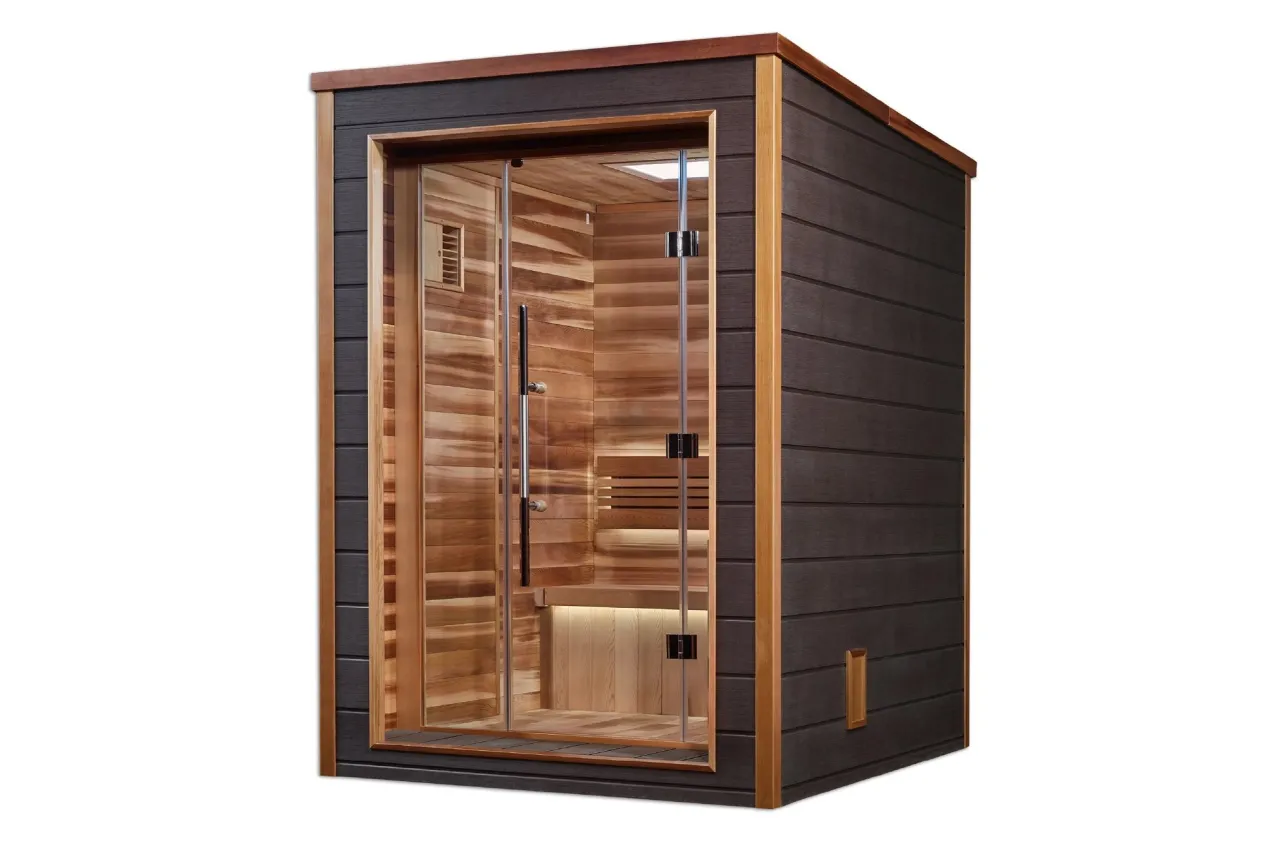 Golden Designs NEW 2026 "Narvik" 2-Person Outdoor/Indoor Traditional Sauna (🧨JULY 4th SALE)