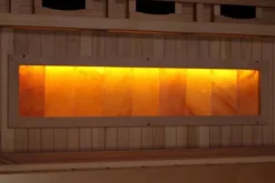 Golden Designs 2-3 Person 8000 Reserve Series Corner Infrared Sauna (w/ Himalayan Salt Bar)