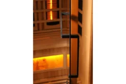 Golden Designs 2-3 Person 8000 Reserve Series Corner Infrared Sauna (w/ Himalayan Salt Bar)