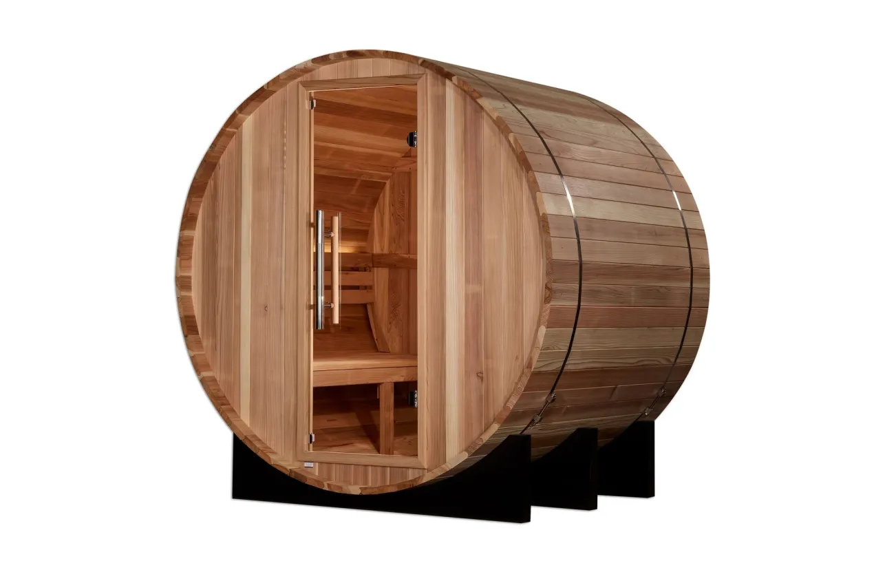 Golden Designs "St. Moritz" 2-Person Traditional Barrel Sauna