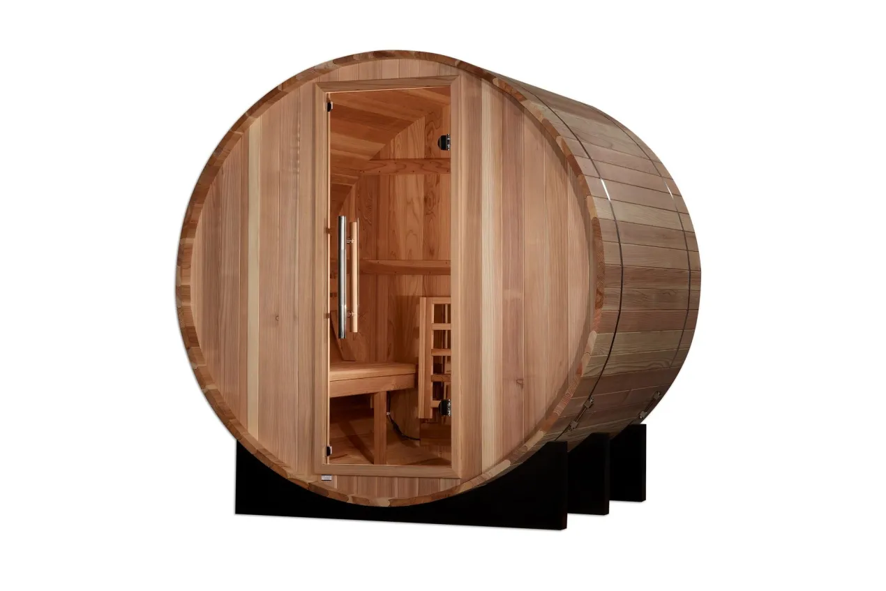 Golden Designs "St. Moritz" 2-Person Traditional Barrel Sauna
