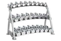 Hoist 12-Pair Saddle Beauty Bell Dumbbell Rack (CF-3462-3)