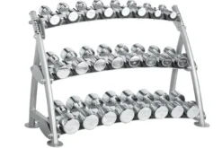 Hoist 12-Pair Saddle Beauty Bell Dumbbell Rack (CF-3462-3)