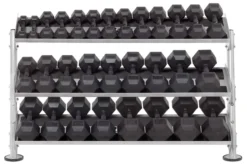 Hoist 60" 2-Tier Dumbbell Rack w/ Optional 3rd Tier (HF-5461-60)