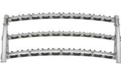 Hoist 3-Tier Horizontal Saddle Dumbbell Rack (CF-3461-3) (15 Pair)