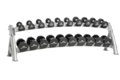Hoist 2-Tier Horizontal Saddle Dumbbell Rack (CF-3461-2) (10-Pair)