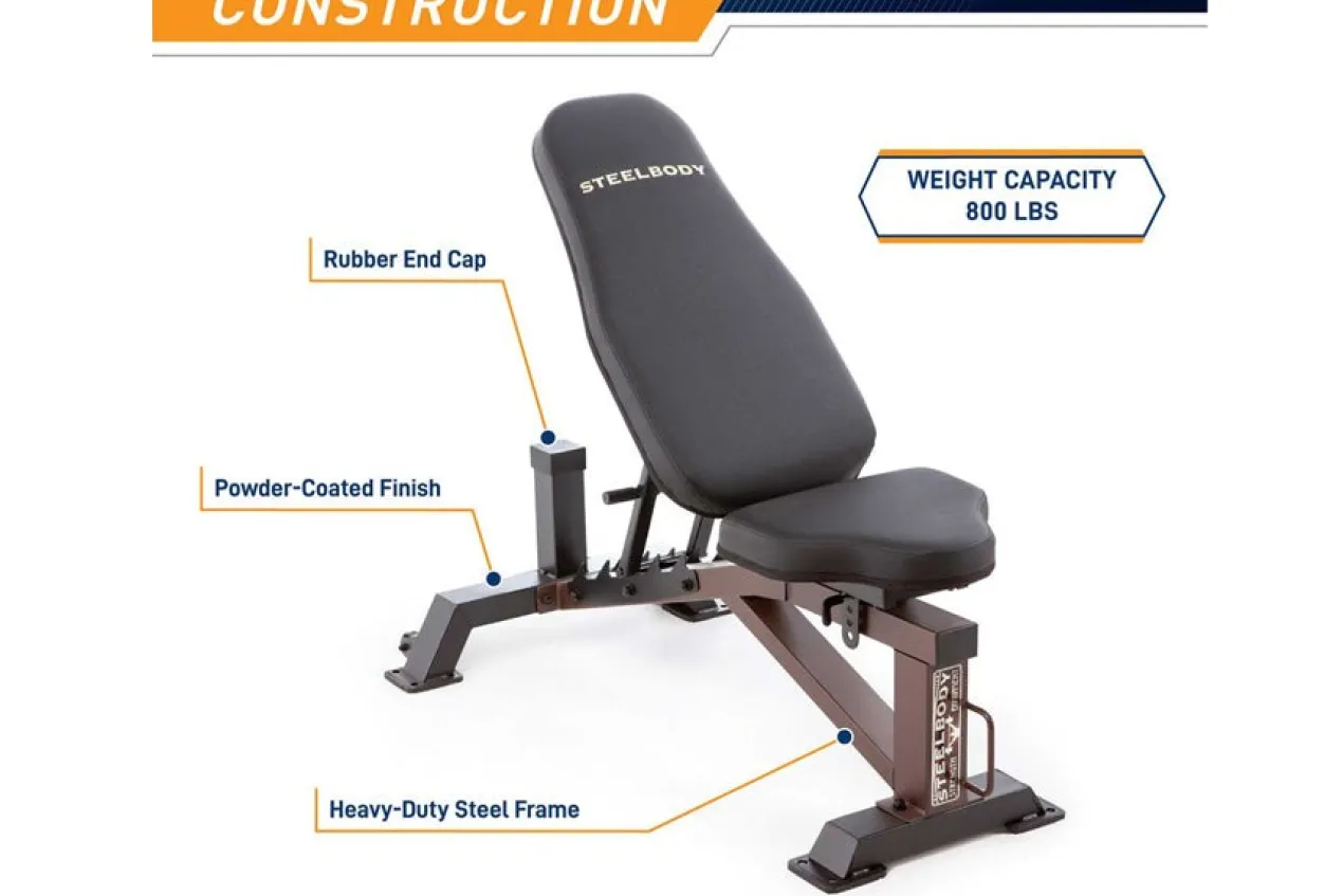 Marcy Utility Bench - SteelBody (STB-10105) (🏃IN-STORE SPECIAL)