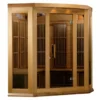 Maxxus "Chaumont Edition" 3-Person Corner Near Zero EMF FAR Infrared Sauna (Cedar or Hemlock)