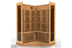 Maxxus 2026 3-Person Corner Low/Near Zero/Full Spectrum EMF FAR Infrared Sauna (Cedar or Hemlock)