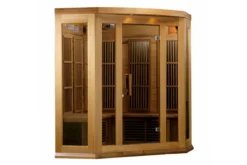 Maxxus 2026 3-Person Corner Low/Near Zero/Full Spectrum EMF FAR Infrared Sauna (Cedar or Hemlock)