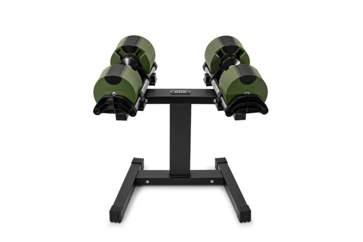 NÜOBELL Adjustable Dumbbell Stand (Black / Single-Legged)