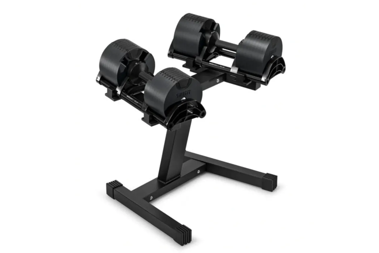NÜOBELL Adjustable Dumbbell Stand (Black / Single-Legged)