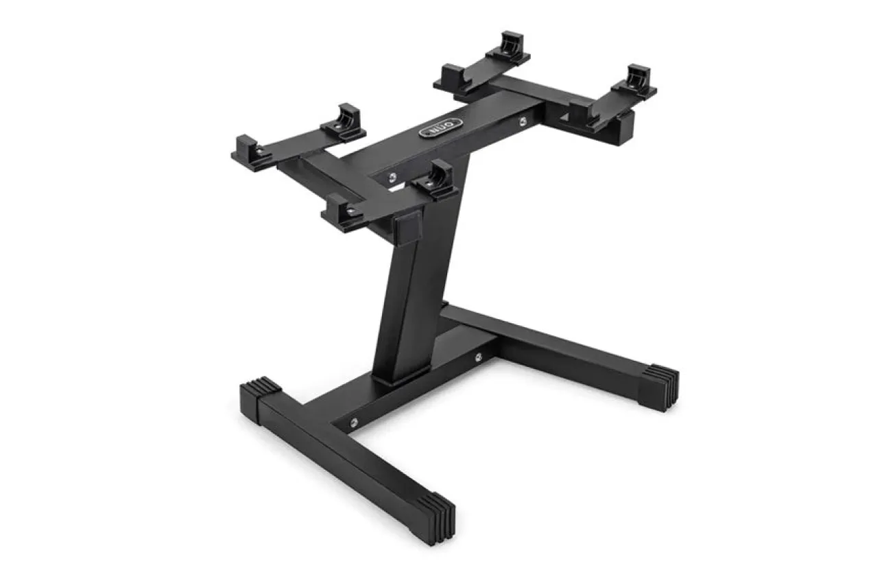 NÜOBELL Adjustable Dumbbell Stand (Black / Single-Legged)