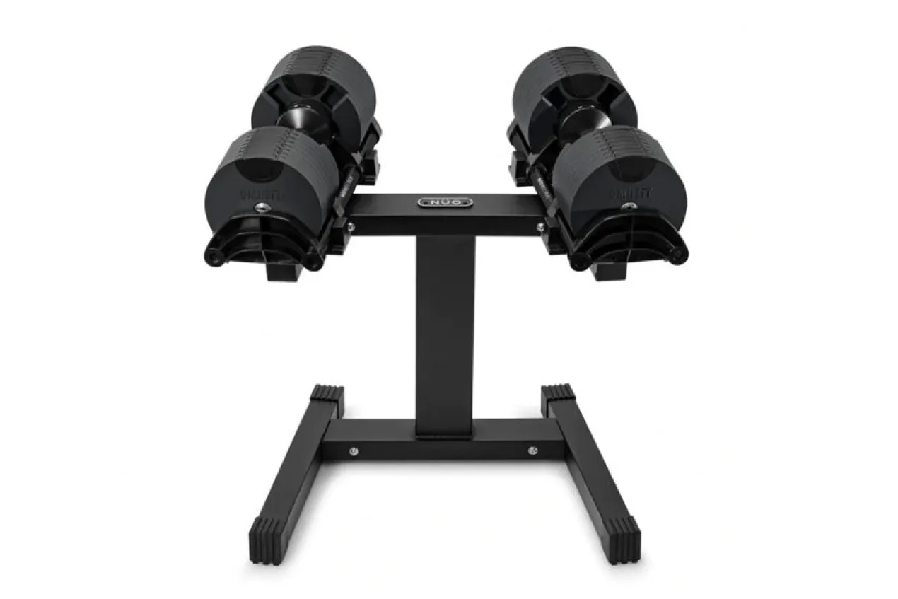 NÜOBELL Adjustable Dumbbell Stand (Black / Single-Legged)