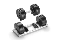NÜOBELL 100lb Adjustable Dumbbells (Matte Black)