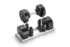 NÜOBELL 100lb Adjustable Dumbbells (Matte Black)